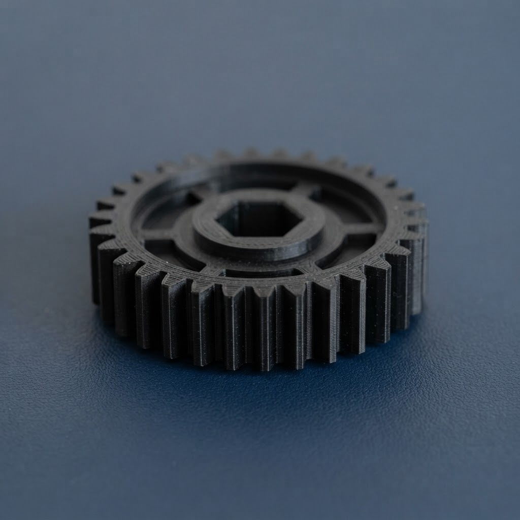 Pieza final impresa en 3D con acabado preciso